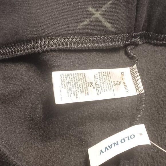 NEW Old Navy Blackjack Black High Waisted Fleece Lined Fashion Layering Legging - Picture 11 of 15